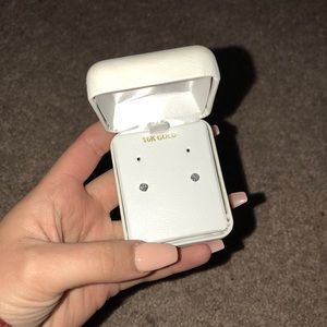 Real Gold/ Diamond Earrings